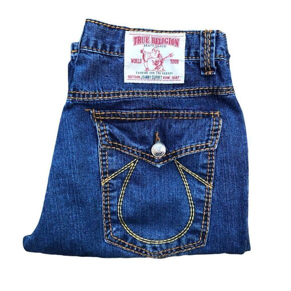 True Religion Jeans Size 36 JOHNNY SUPER T Blue - Picture 1 of 7